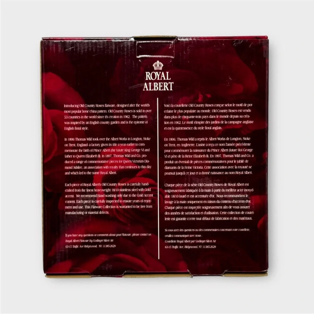 Royal Albert Old Country Roses Cocktail Sea Food Seafood Forks Set of 6 NEW